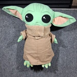 Disney Star Wars Baby Yoda Mandalorian The Child Pillow Plush 19" Tall  Clean‎